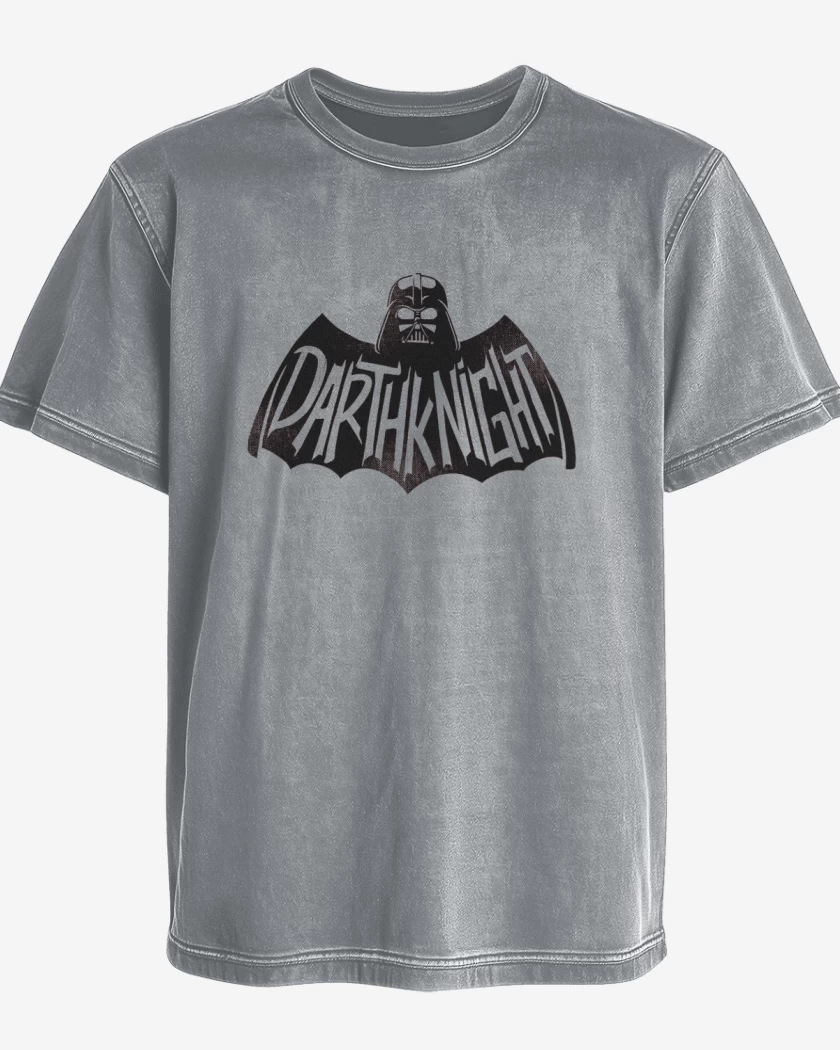Polera desgastada Gris Melange de Darthknight