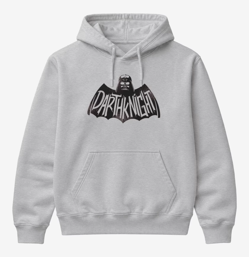 Poleron Canguro básico Gris Melange de Darthknight