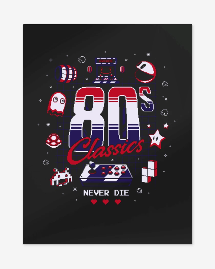 Print metalico Negro de Classics never die