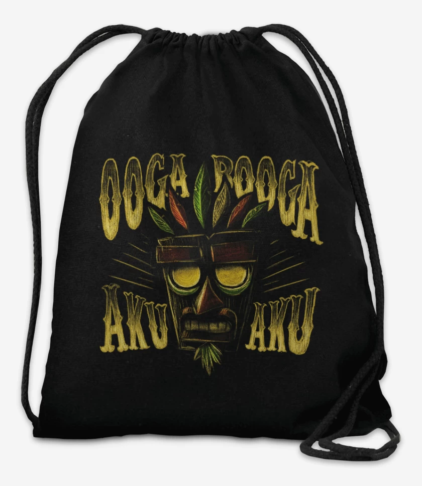 Mochila Negro de aku aku 2