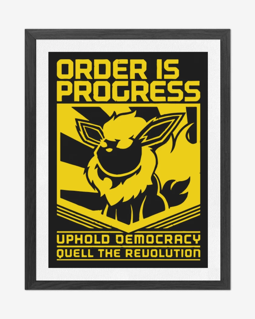 Cuadro decorativo Order is progress - Flareon