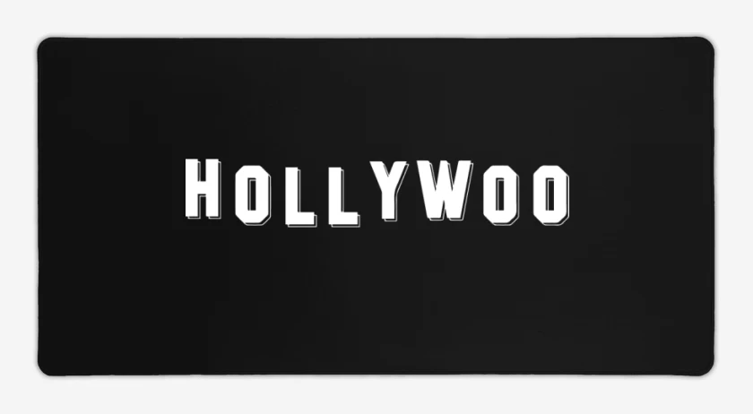 Mouse pad Gamer Negro de Holywoo
