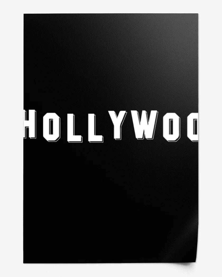 Print Negro de Holywoo