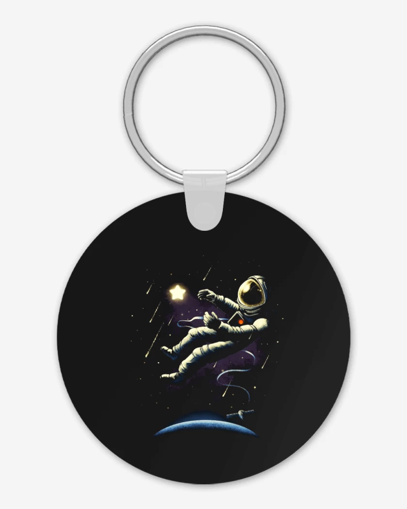 Llavero Negro de Astronauta 12