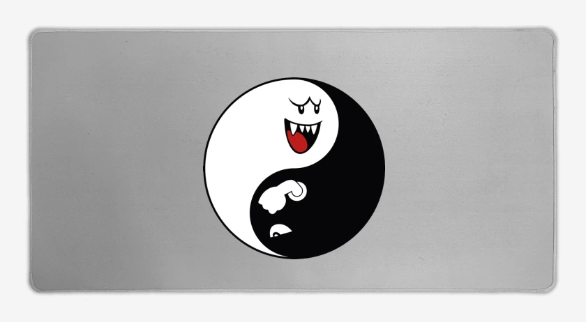 Mouse pad Gamer Gris Melange de Ying Yang booo