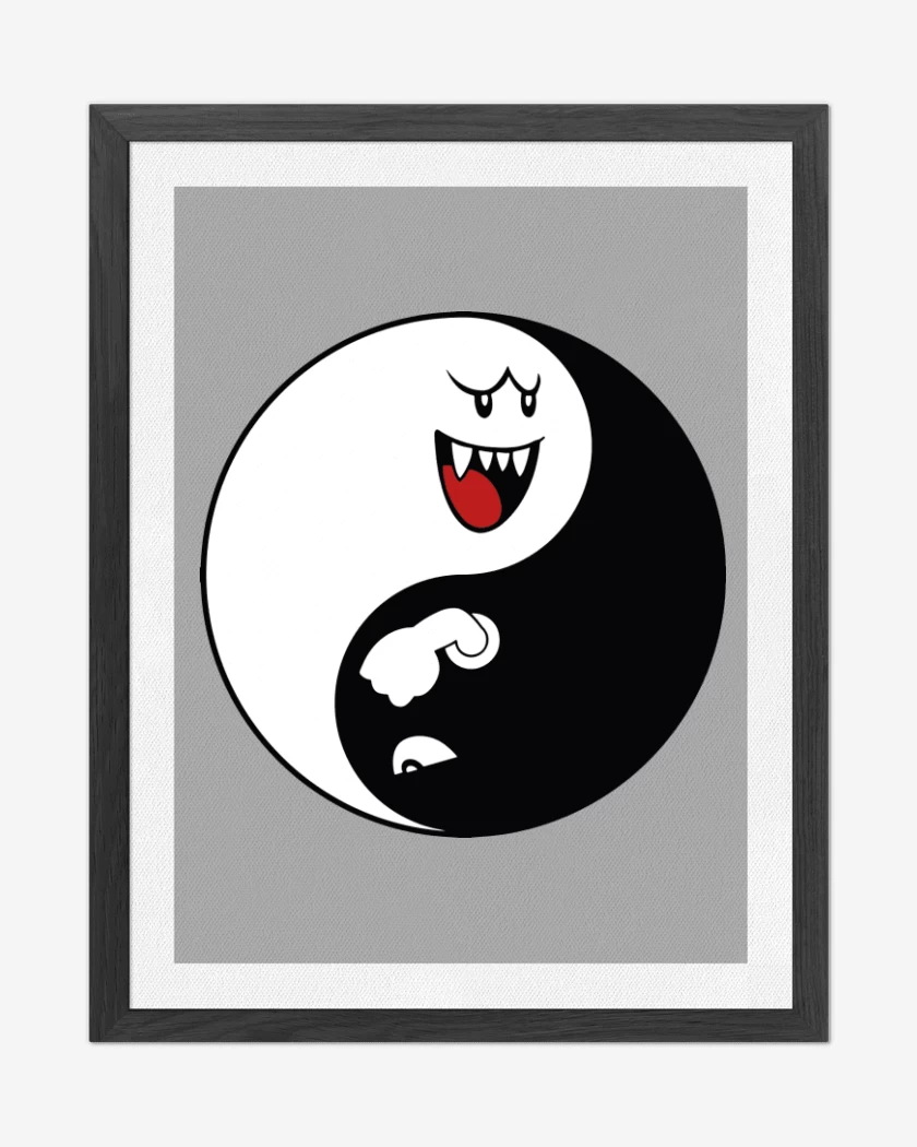 Cuadro decorativo Gris Melange de Ying Yang booo