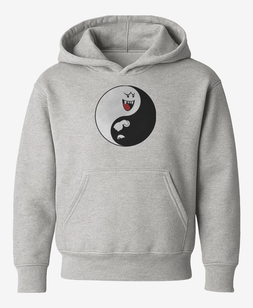 Poleron de niño Gris Melange de Ying Yang booo