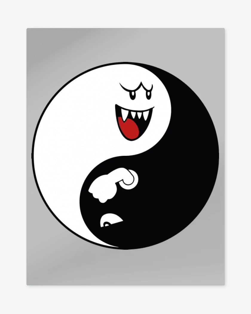 Print metalico Gris Melange de Ying Yang booo