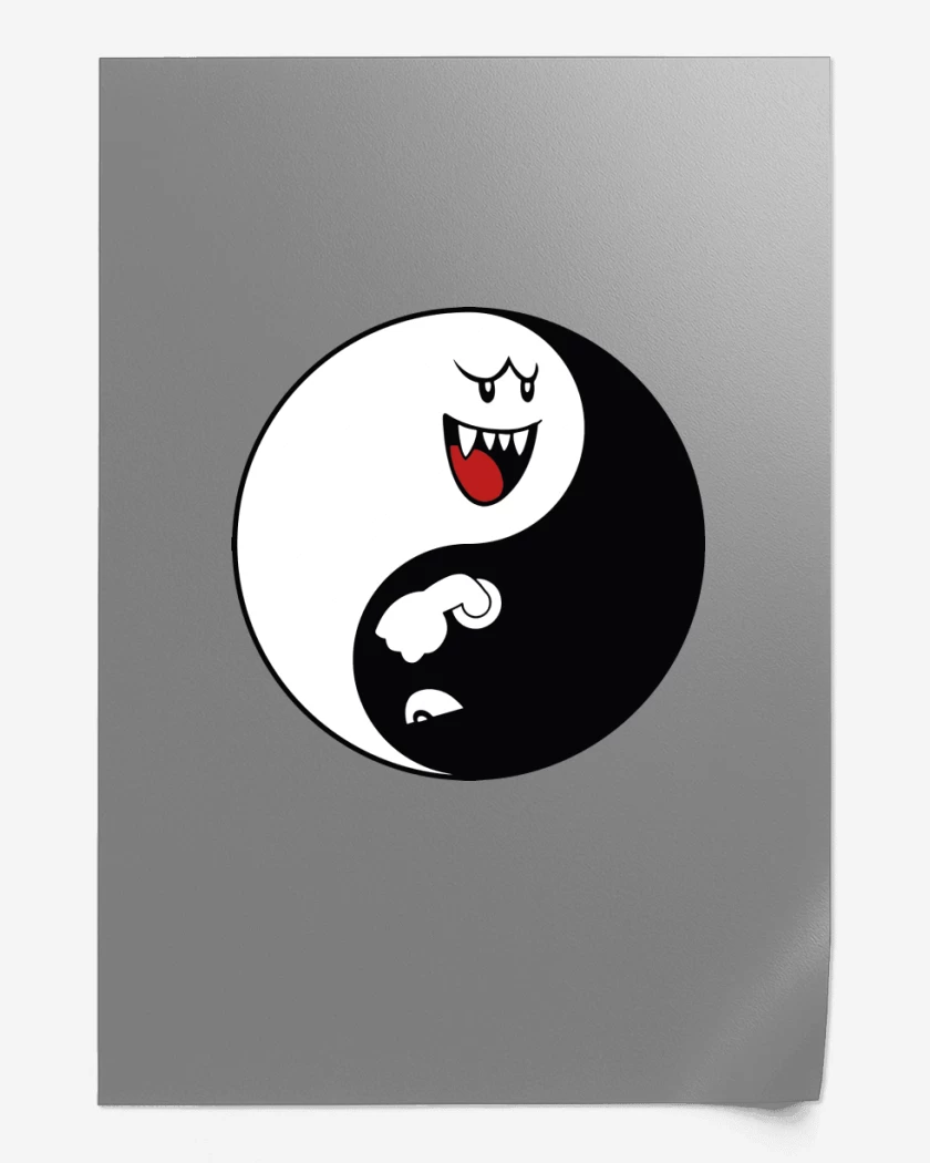 Print Ying Yang booo