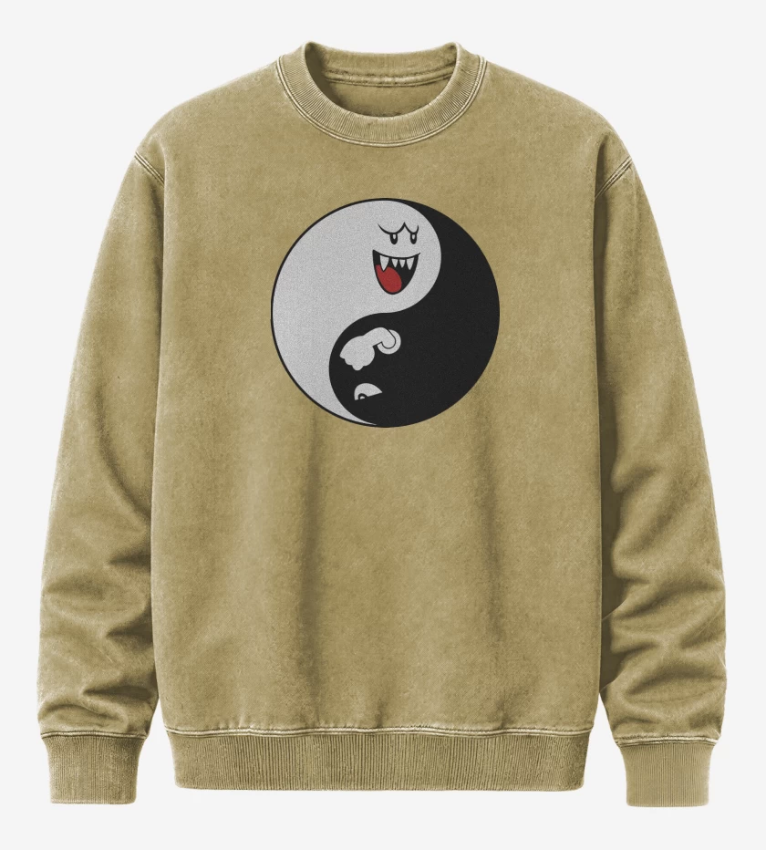 Poleron Polo Acid Wash Beige de Ying Yang booo