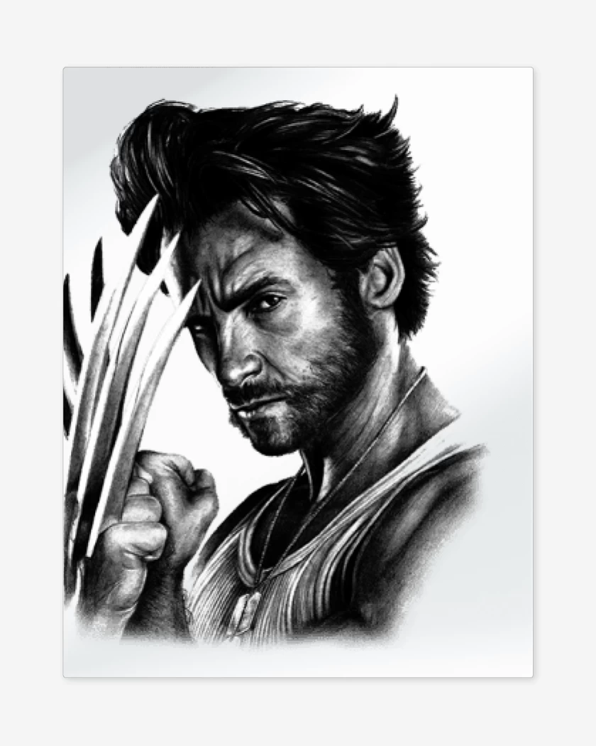 Print metalico Blanco de Logan full color