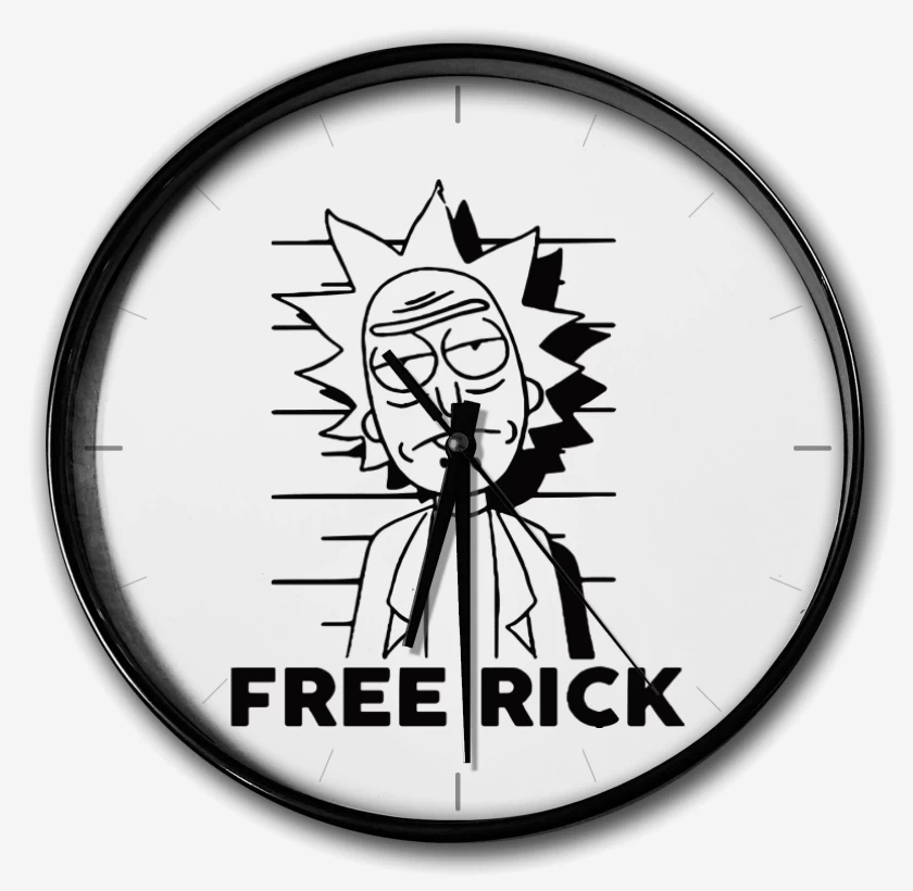 Reloj Blanco de Free rick vinilo
