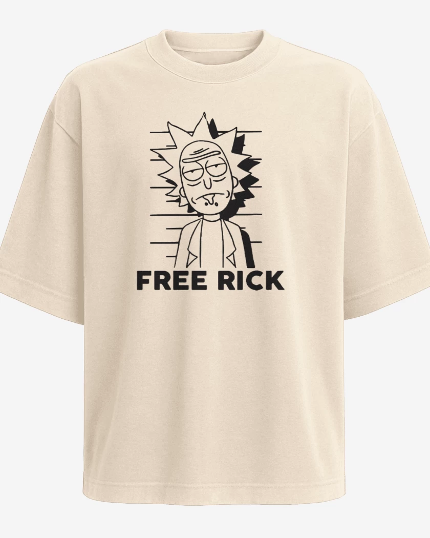 Polera Oversize Free rick vinilo