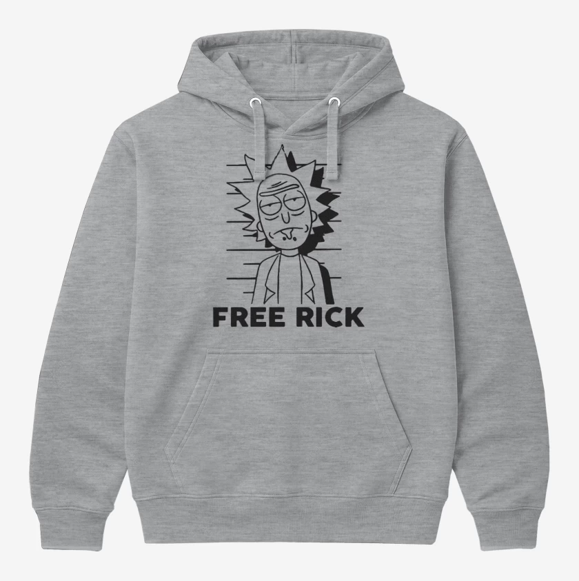 Polerón Canguro Gris Melange de Free rick vinilo
