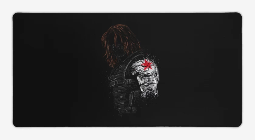 Mouse pad Gamer Negro de Winter soldier