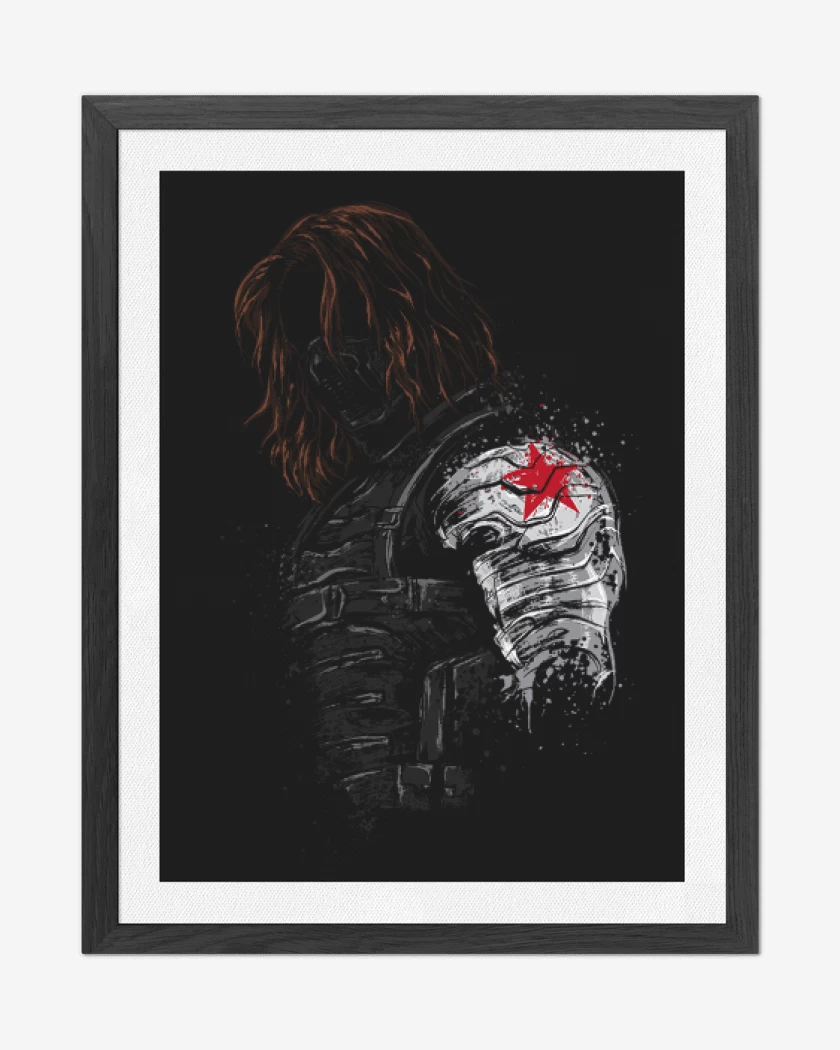 Cuadro decorativo Negro de Winter soldier