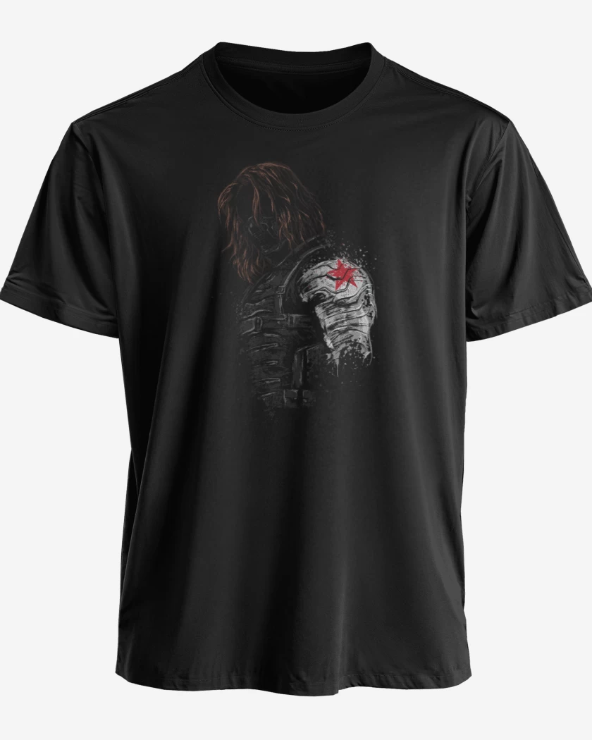 Polera premium Negro de Winter soldier