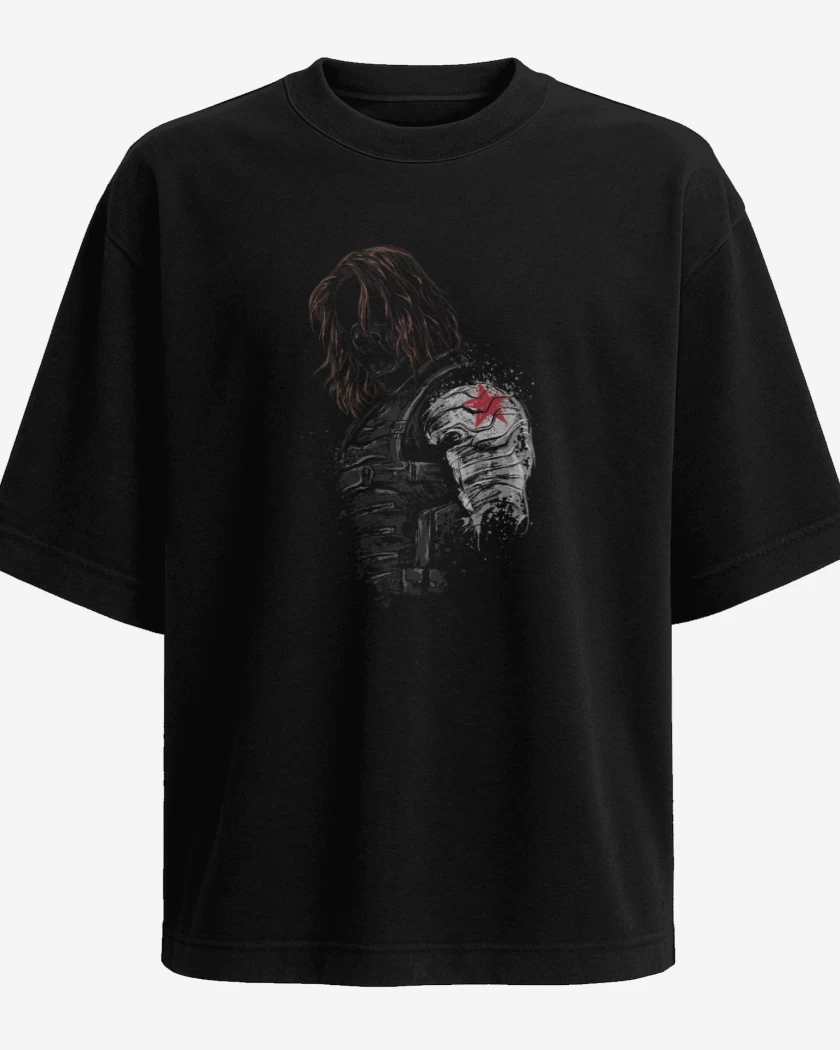 Polera Oversize Negro de Winter soldier