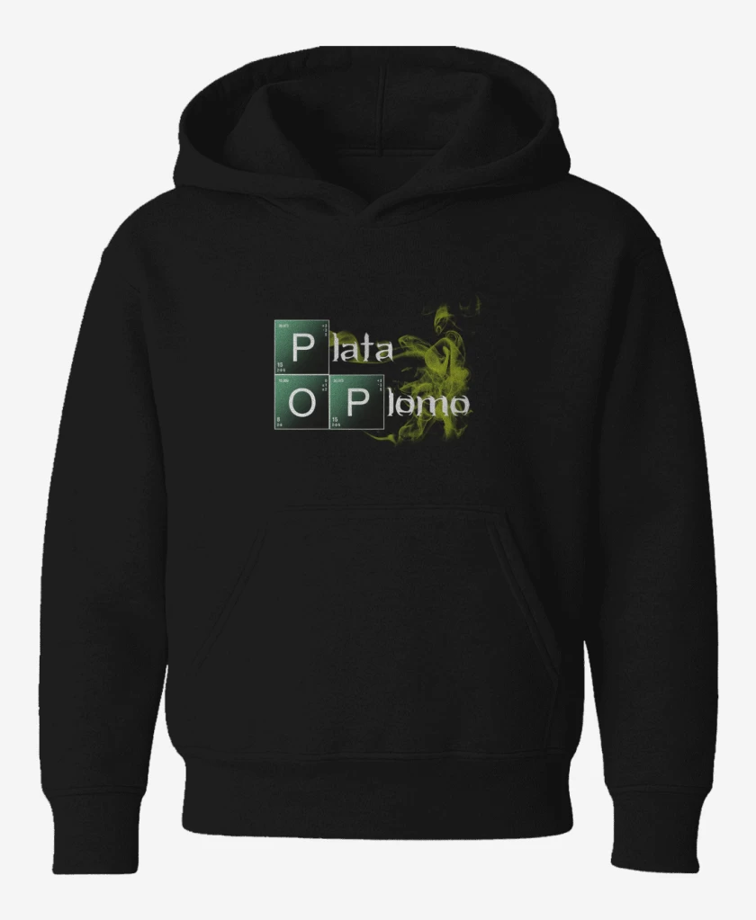 Poleron de niño Negro de Plata o plomo
