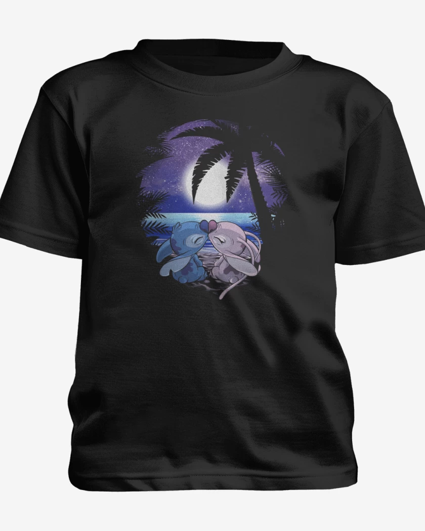 Polera de niño Negro de Love stitch