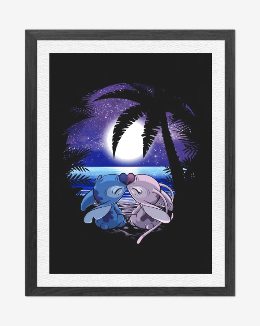 Cuadro decorativo Negro de Love stitch