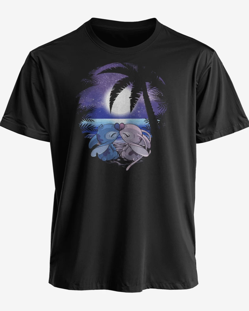 Polera premium Negro de Love stitch