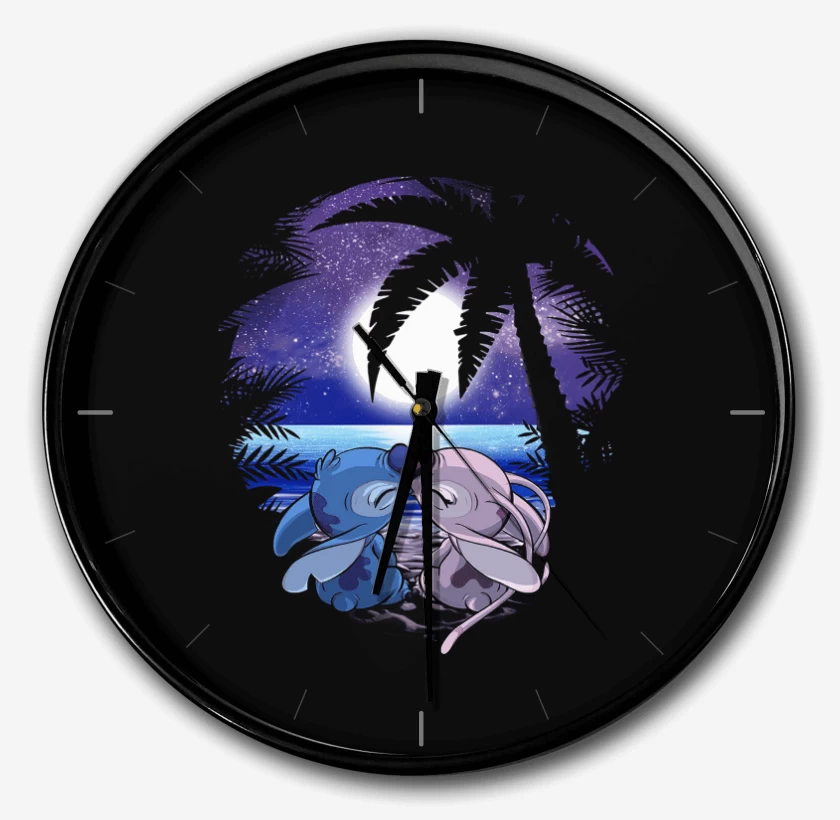 Reloj Negro de Love stitch