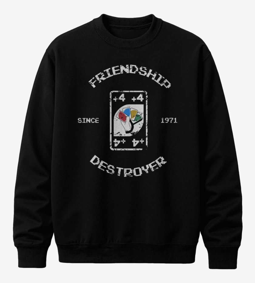 Poleron polo Negro de friendhip destroyer