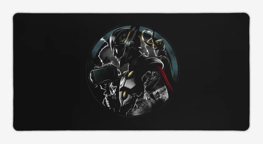 Mouse pad Gamer Negro de Thor ragnarok 3