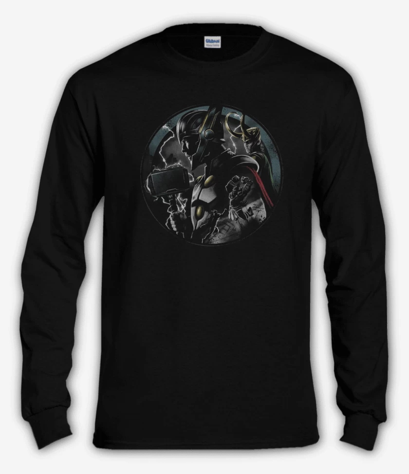 Polera manga larga Negro de Thor ragnarok 3