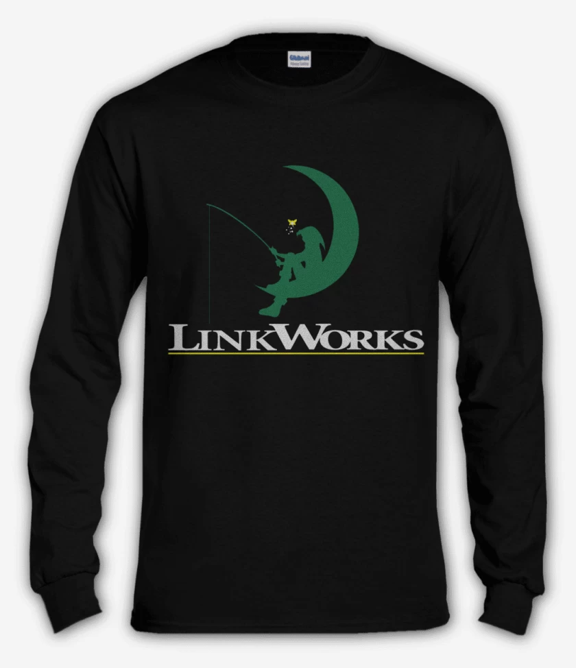 Polera manga larga Negro de Link works 