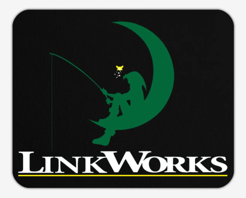 Mousepad Negro de Link works 