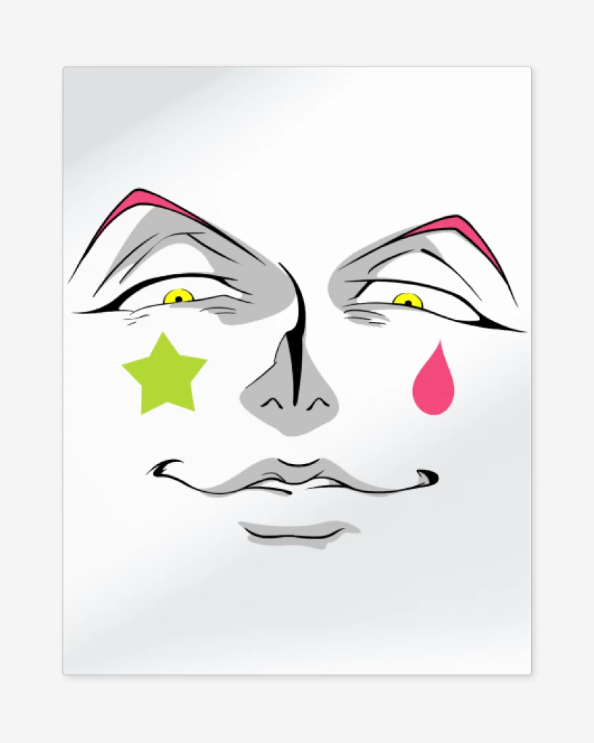 Print metalico Blanco de Hisoka 2