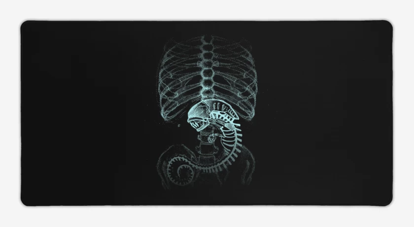 Mouse pad Gamer Negro de Veintre alien