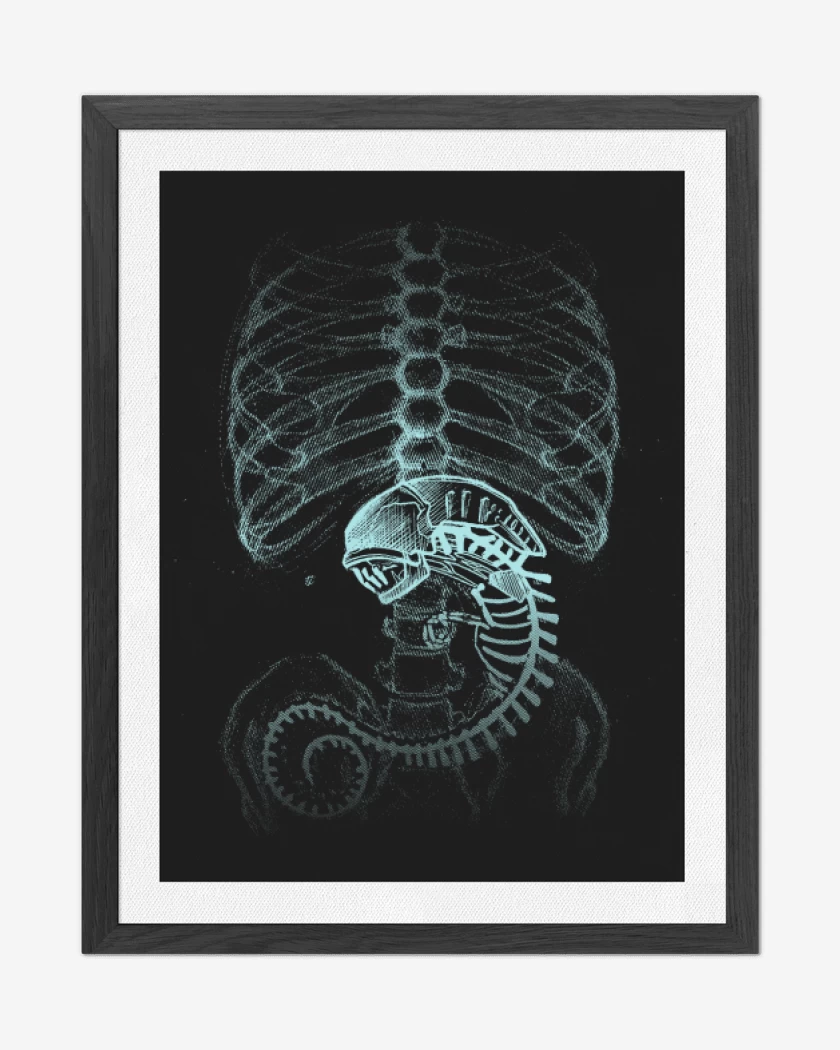 Cuadro decorativo Negro de Veintre alien