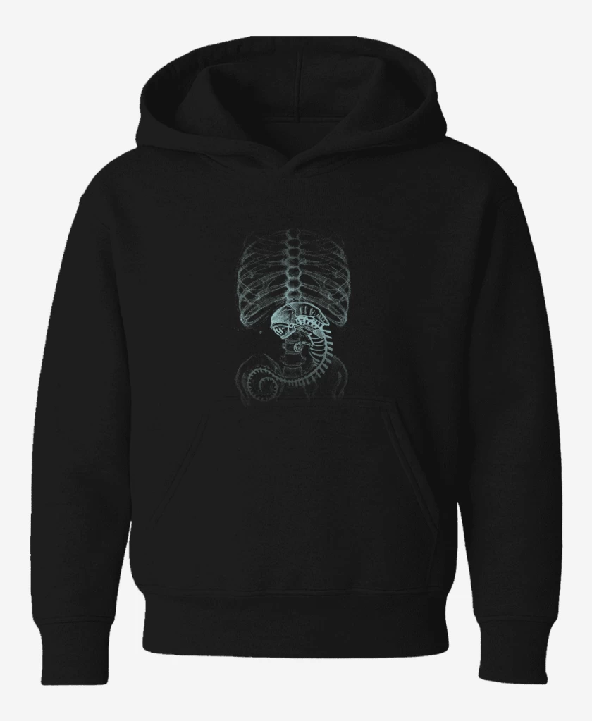 Poleron de niño Negro de Veintre alien