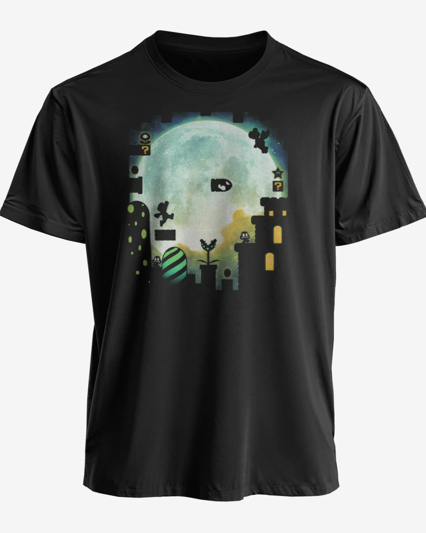Polera premium Super bigote full color