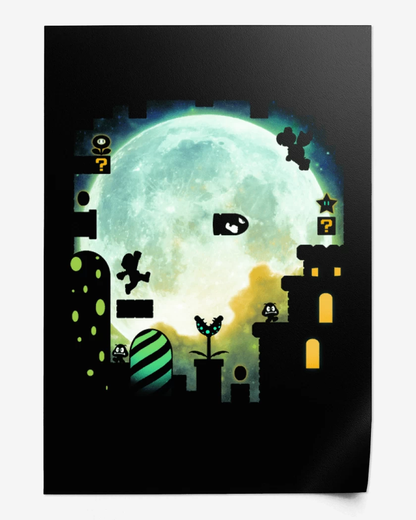 Print Super bigote full color