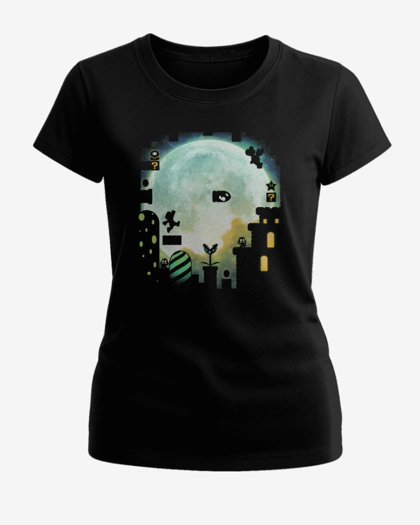 Polera de Mujer Super bigote full color