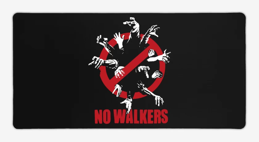 Mouse pad Gamer Negro de No Walkers