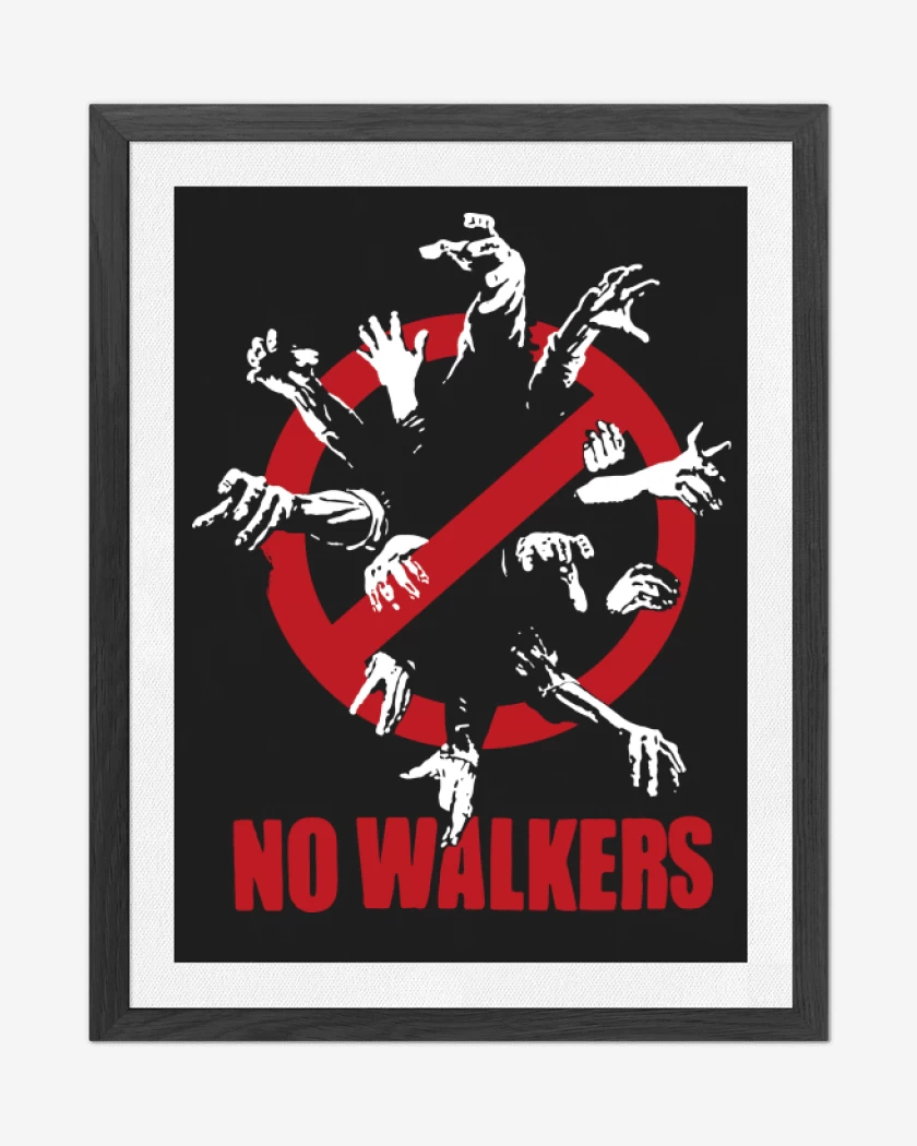 Cuadro decorativo Negro de No Walkers