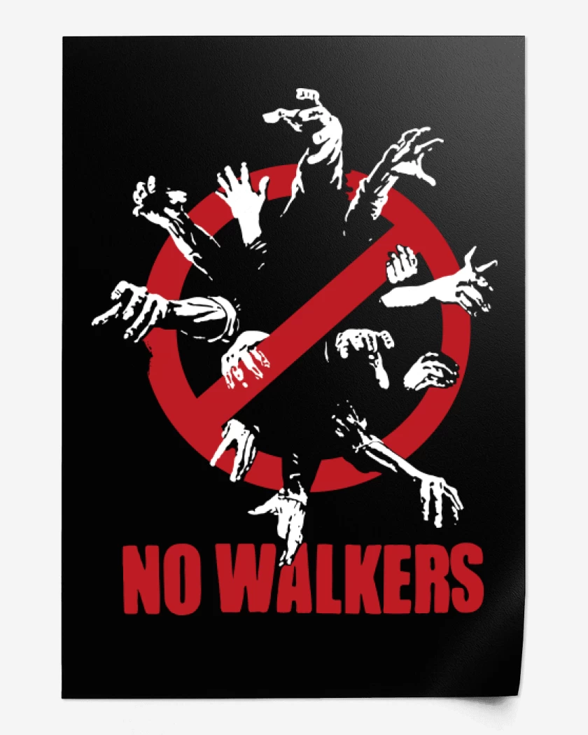 Print Negro de No Walkers