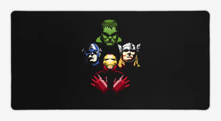 Mouse pad Gamer Negro de Rhapsody marvel