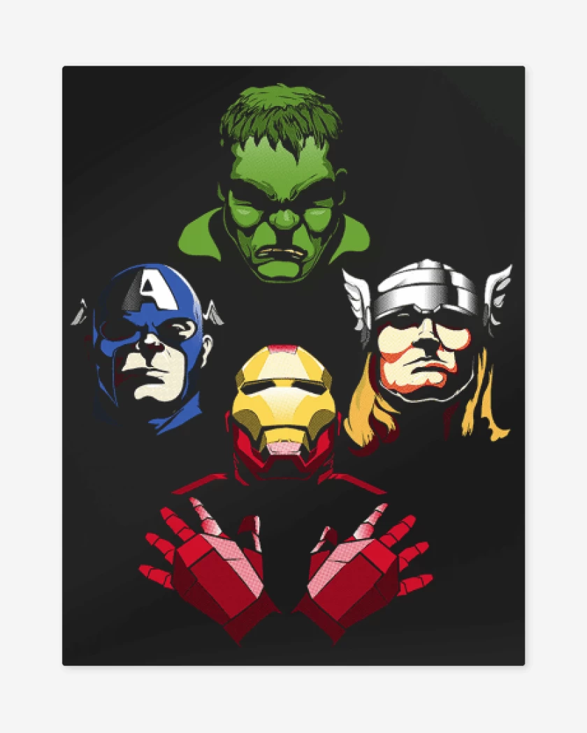 Print metalico Negro de Rhapsody marvel