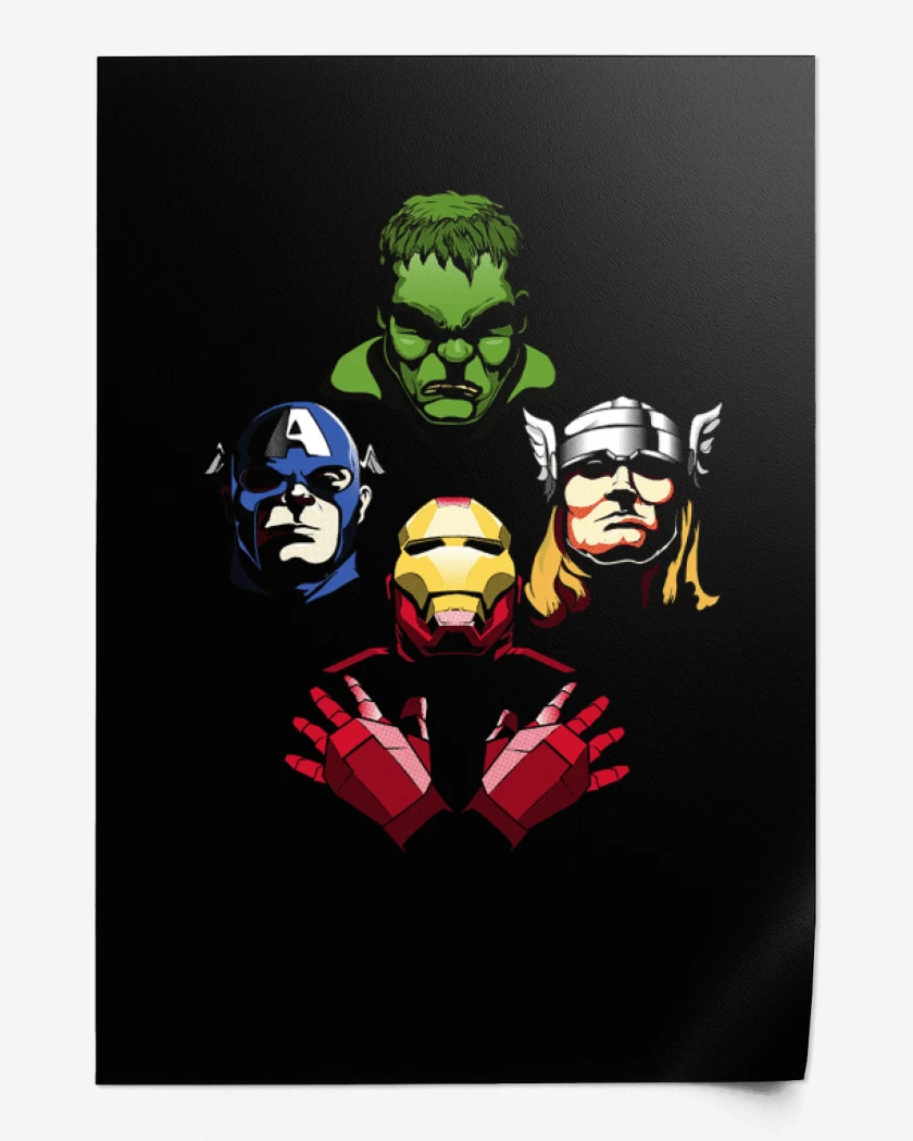 Print Negro de Rhapsody marvel