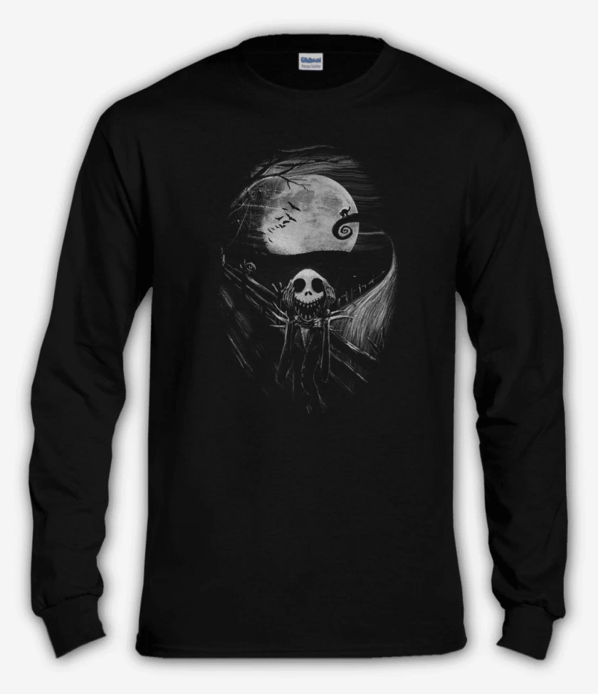 Polera manga larga Negro de Scream jack