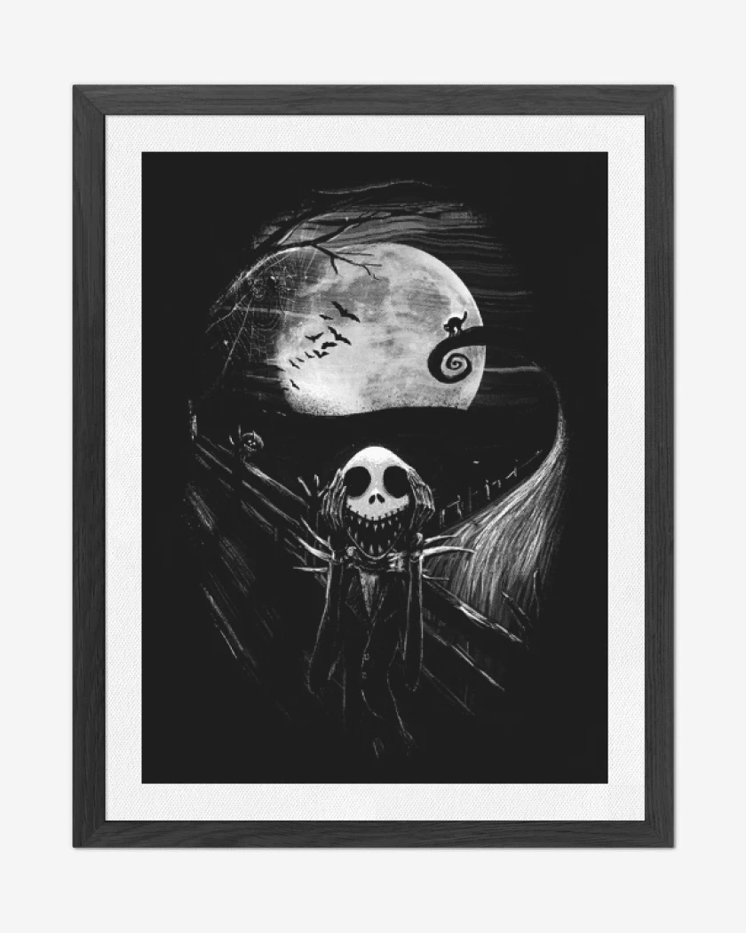 Cuadro decorativo Negro de Scream jack