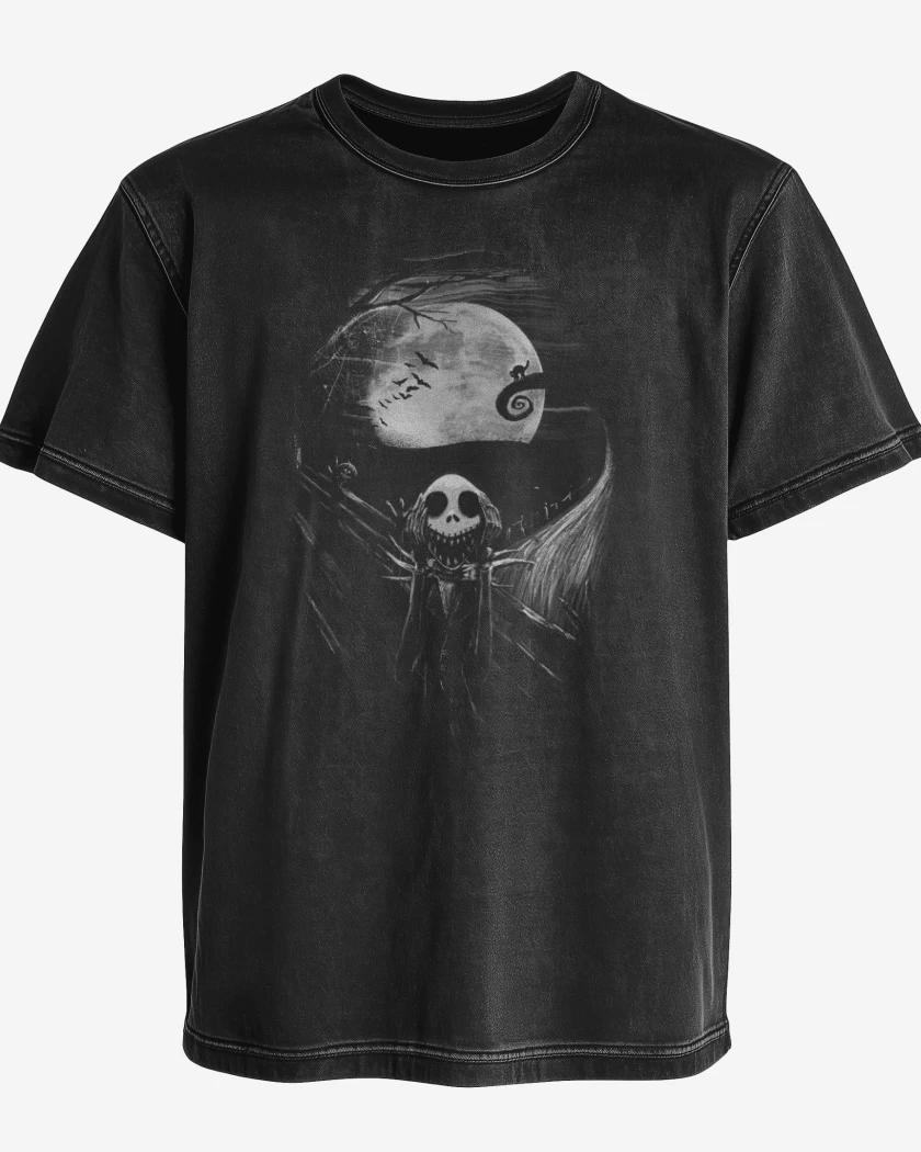 Polera desgastada Negro de Scream jack