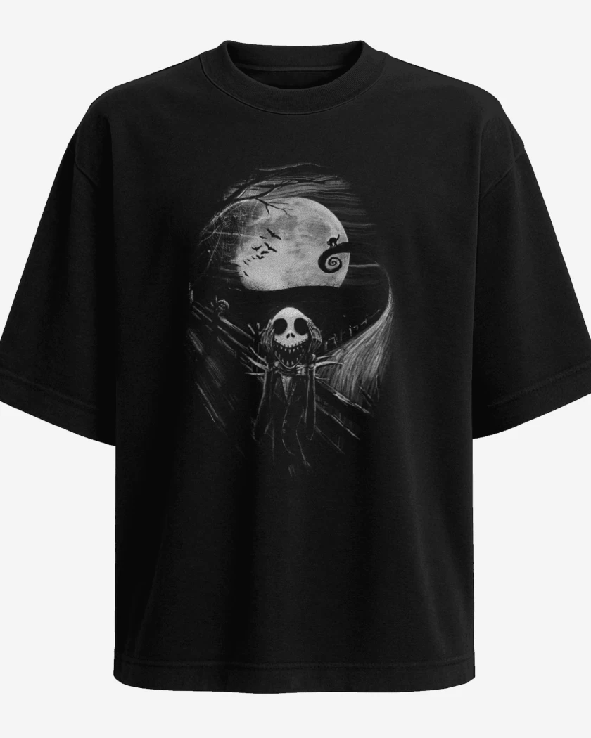 Polera Oversize Negro de Scream jack