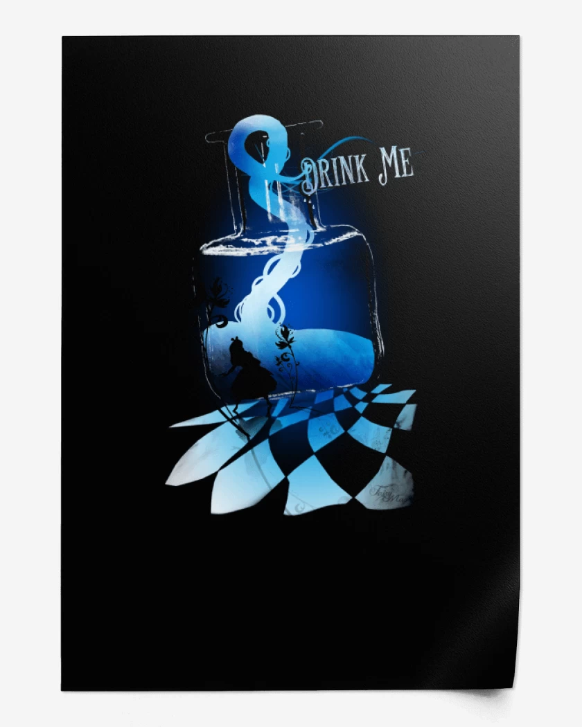 Print Drink me 